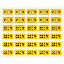 230 V, vinil öntapadó, 20x10