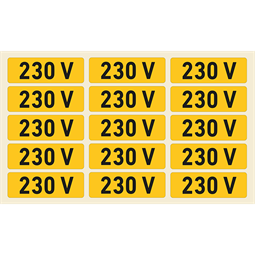 230 V, vinil öntapadó, 60x20