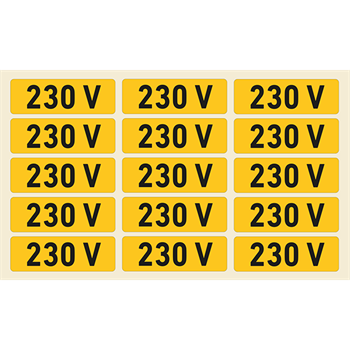 230 V, vinil öntapadó, 60x20