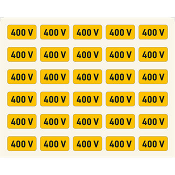 400 V, vinil öntapadó, 20x10