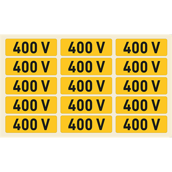 400 V, vinil öntapadó, 60x20