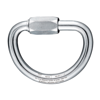 Karabiner Irudek Maillon D-Link 10, acél, 10mm