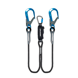 Energiaelnyelő IRUDEK ARIMA Y 115HWA, 3 karabínerrel, fekete/kék, 130 cm