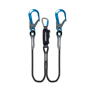 Energiaelnyelő IRUDEK ARIMA Y 115HWA, 3 karabínerrel, fekete/kék, 130 cm