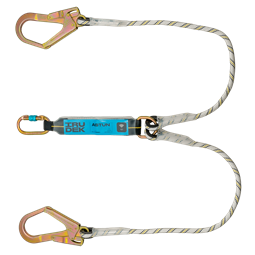 Energiaelnyelő Irudek Astun Y 100HSS (363 100) + 3 acél karabiner, szürke/fekete, 100cm