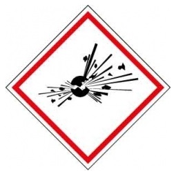 GHS piktogram, Robbanásveszélyes anyag, 1ív (20 piktogram)