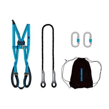 Heveder szett Irudek Dolomitas Light 1 + 981 karabiner 10150 statikus kötél, kék/fekete, universal