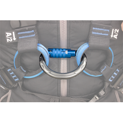 Karabiner Irudek EME alumínium automata csatlakozó háromzáras zárral