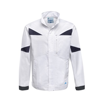 Munkaruha set TOP NOVA fehér kabát és kantáros nadrág