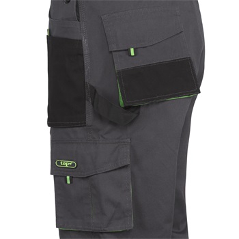 Nadrág kantáros (100%pamut) TOP GREEN 100 BIBPANTS