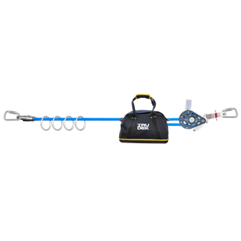 Rögzítő kötél Irudek X4 LITE, 4 egyidejű felhasználó számára, kék/fekete