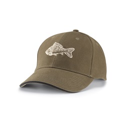 Embroidered hat, design: carp