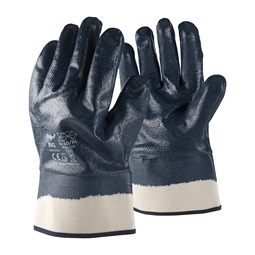 TOP BIG nitril dipped cotton gloves, fully and double dipped, increased abrasion resistance, reinforced cuffs 