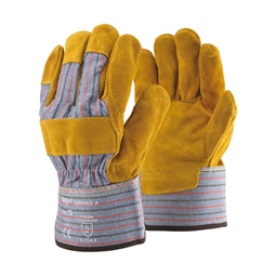 TOP CANVAS-A protective glove made of durable split cow leather