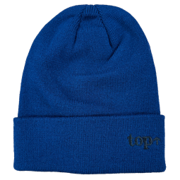 TOP CAP Hat - Classic Knit Hat in Navy Blue Acrylic