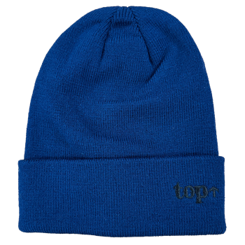 TOP CAP Hat - Classic Knit Hat in Navy Blue Acrylic