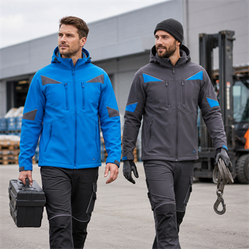 TOP NOVA softshell munkakabát, 94% poliészter, 6% elasztán, vízálló