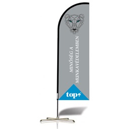 TOP logo semicircular flag
