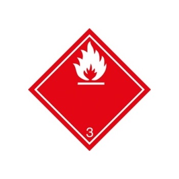 Tábla ADR 003001 250x250 (3 osztályú veszélyes, gyúlékony, folyékony anyagok)