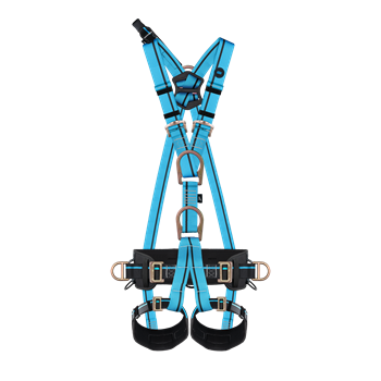 Testheveder Irudek Light 11 párnázott lábhurok, kék/fekete, universal