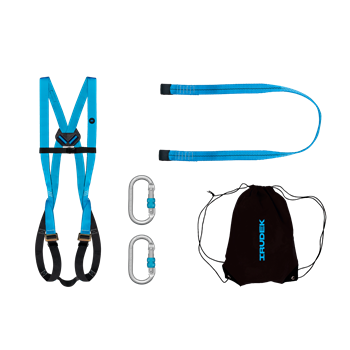 Testheveder szett Irudek Himalaya Eco sekuralt light 1 + 981 karabiner, kék/fekete, universal