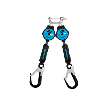 Zuhanásgátló Irudek TWINBLOK SE-H, fekete/kék, 2m